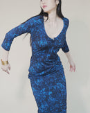 Gisella Dress | Blue Marble