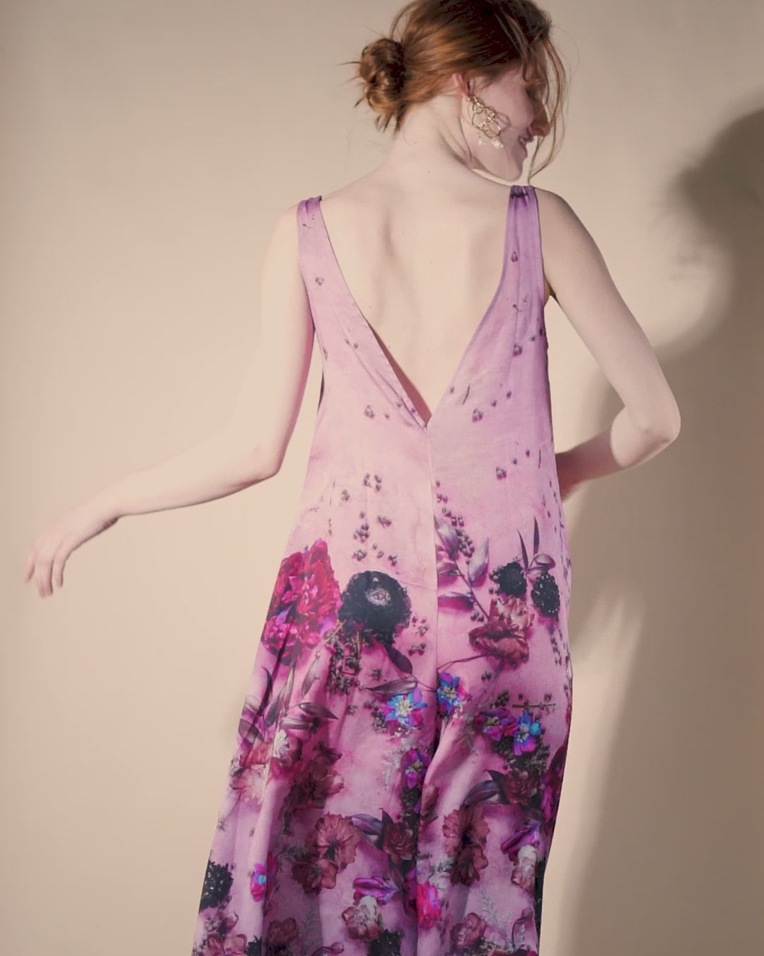 Laura Jumpsuit | Fuchsia Blooms