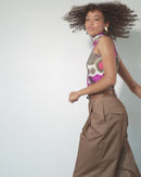 Sleeveless Turtleneck | Magenta Aspergillus