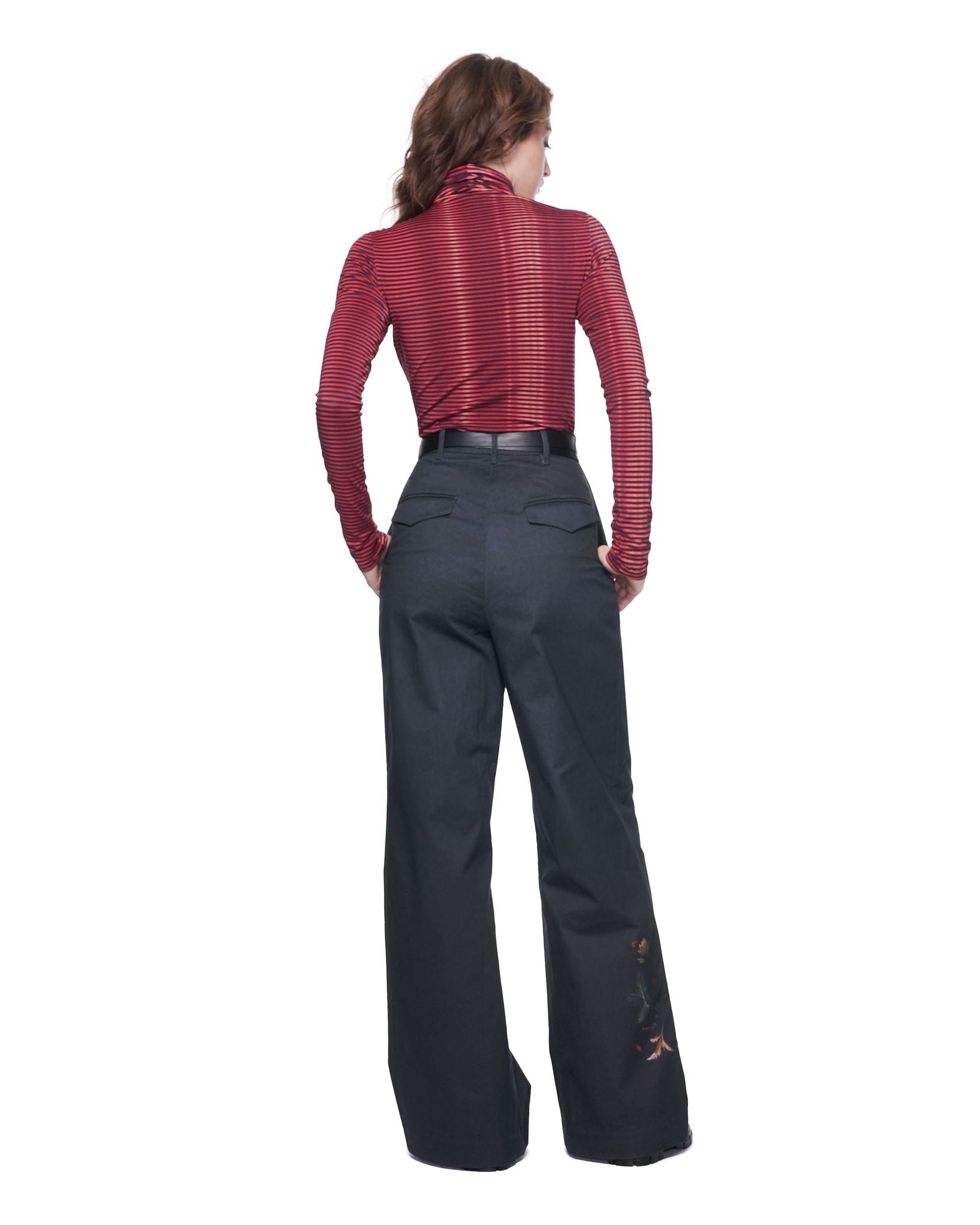 Turtleneck | Magenta Metallic Stripe | thekitnyc â THE KIT.