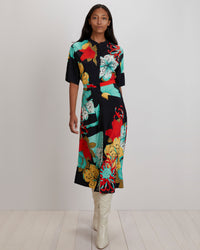 Cobie Shirtdress | Black Camellia