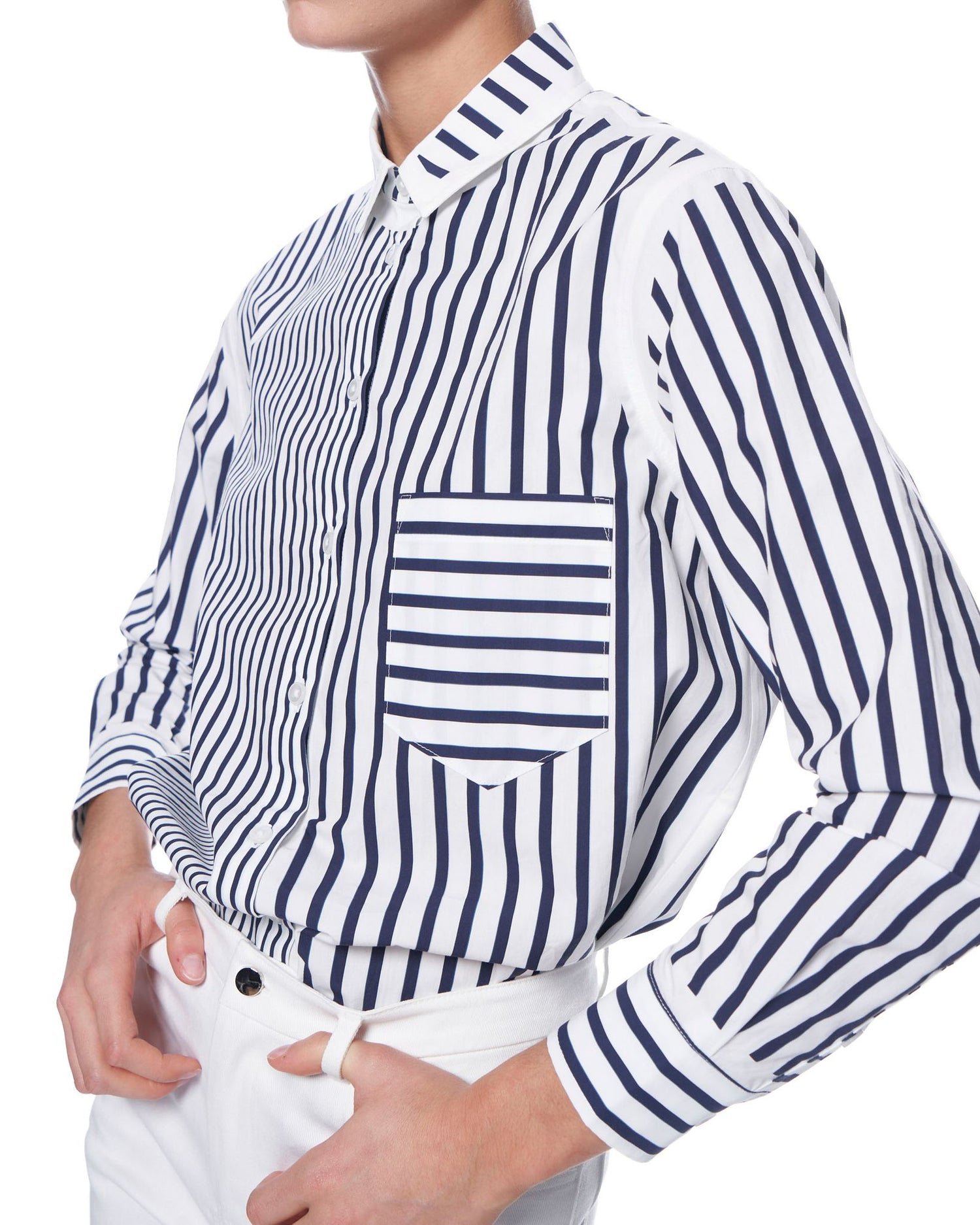 Zoe Shirt | Navy Prep Stripe