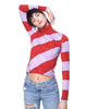 Turtleneck | Red Lilac Stripe