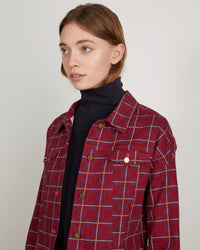 Cado Jacket | Pink Glen Plaid