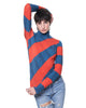 Turtleneck | Blue Orange Stripe