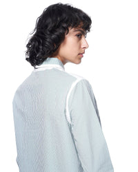 Zoe Shirt | Green Prep Stripe