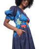 Sophie Dress | Navy Blooming Batik