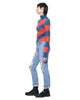 Turtleneck | Blue Orange Stripe