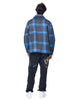 Taran Shirt Jacket | Neon Blue Dad Plaid