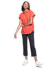 Dottie Shirt | Crimson Bouquet