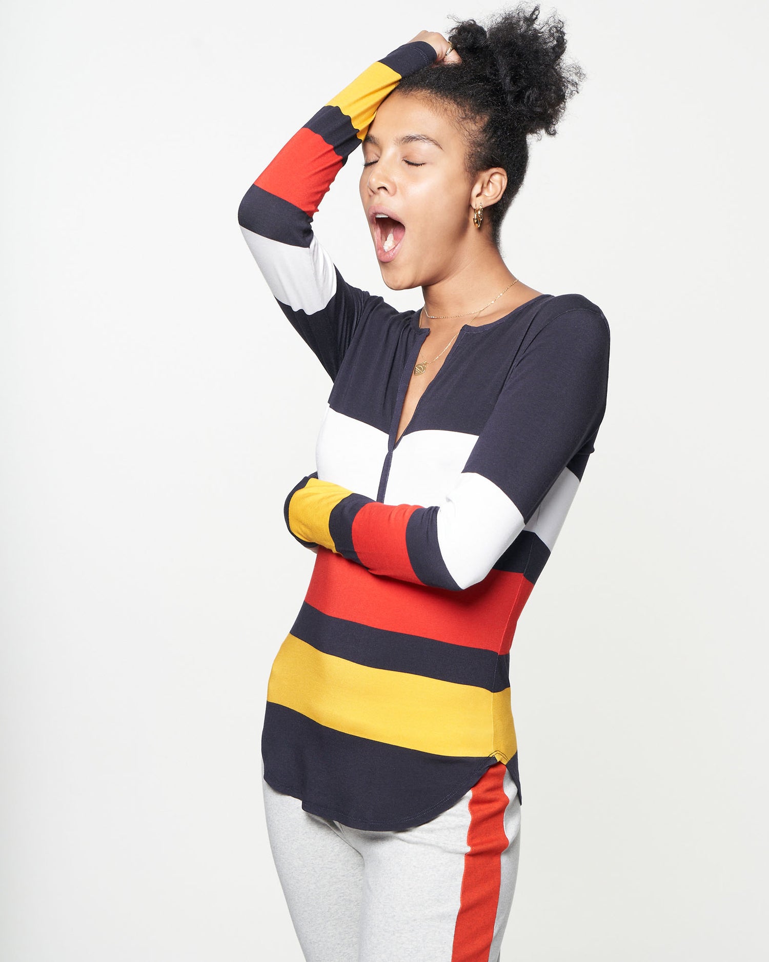 Gisella Henley | Navy Kennedy Stripe
