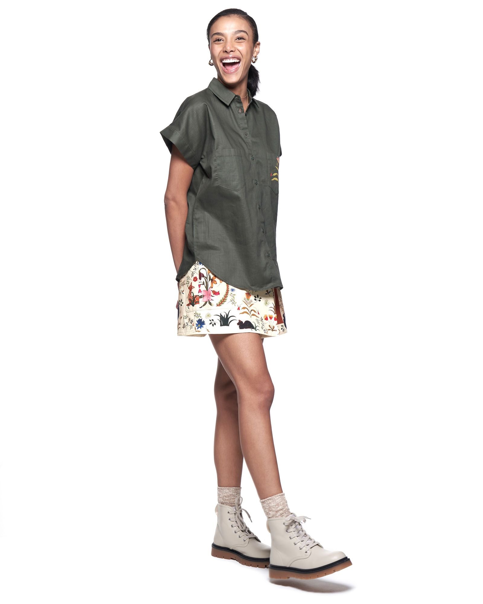 Dottie Shirt | Viridian Olive