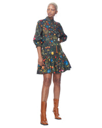 Sasha Shirtdress | Olive Palampore