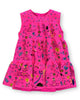 KID Ruffle Dress | Pop Pink Palampore
