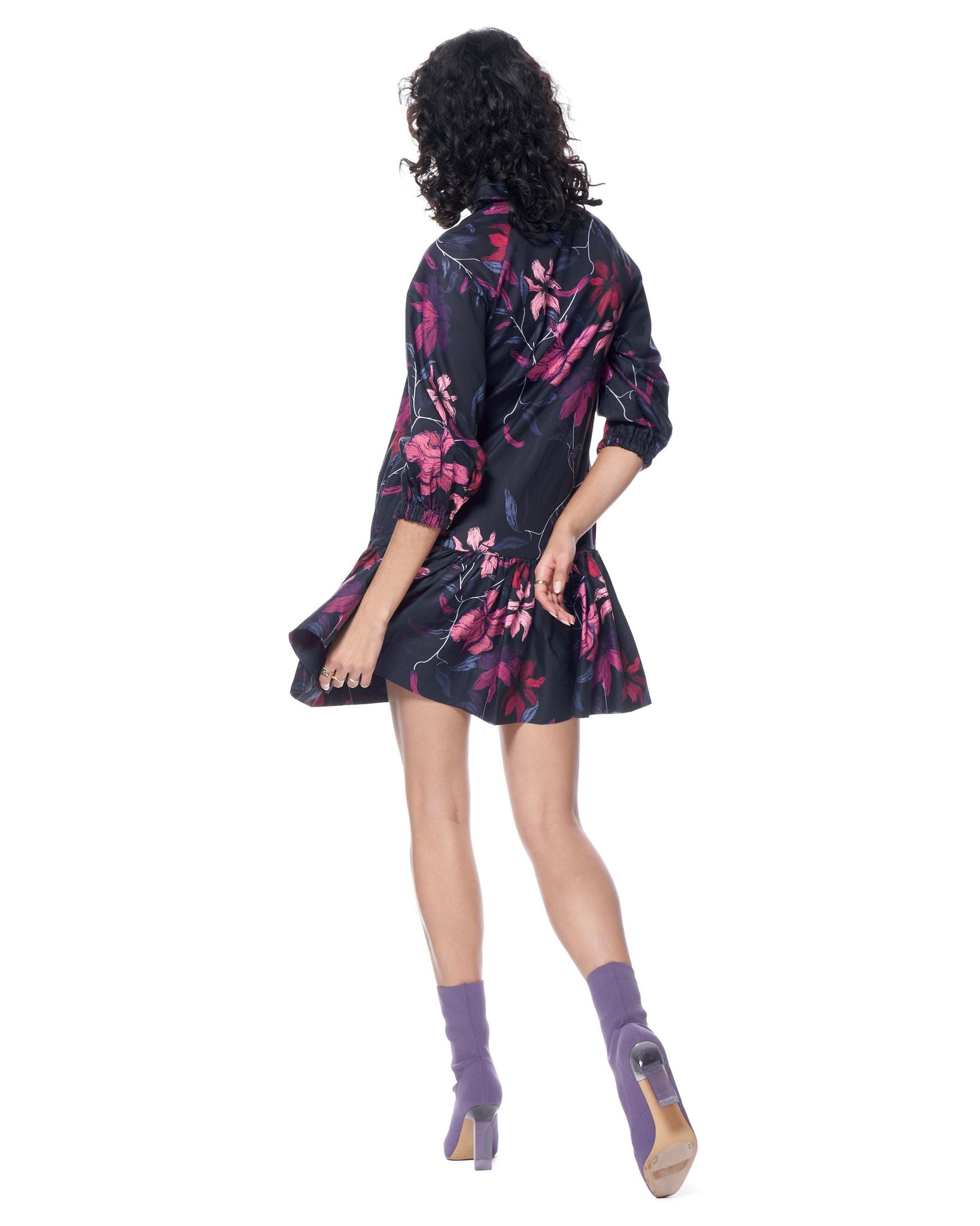 Sasha Shirtdress | Berry Upstate Florals