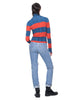 Turtleneck | Blue Orange Stripe