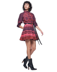 Sasha Shirtdress | Raspberry Mosaic