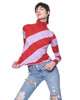 Turtleneck | Red Lilac Stripe