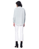 Zoe Shirt | Green Prep Stripe