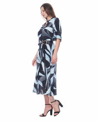 Cobie Shirtdress | Aqua Jungle