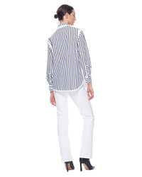 Zoe Shirt | Navy Prep Stripe