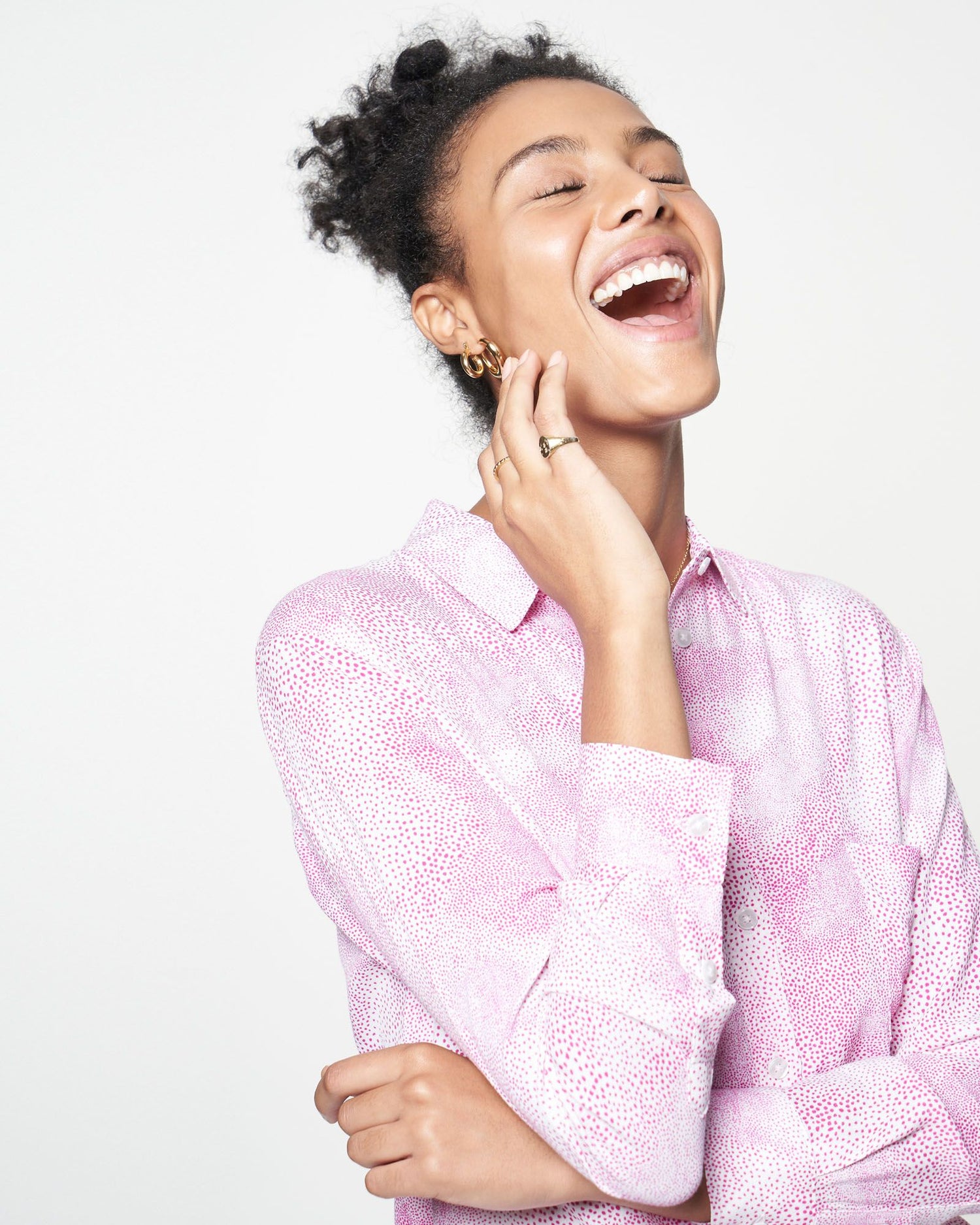 Zoe Shirt | Fuchsia Orchid Mist