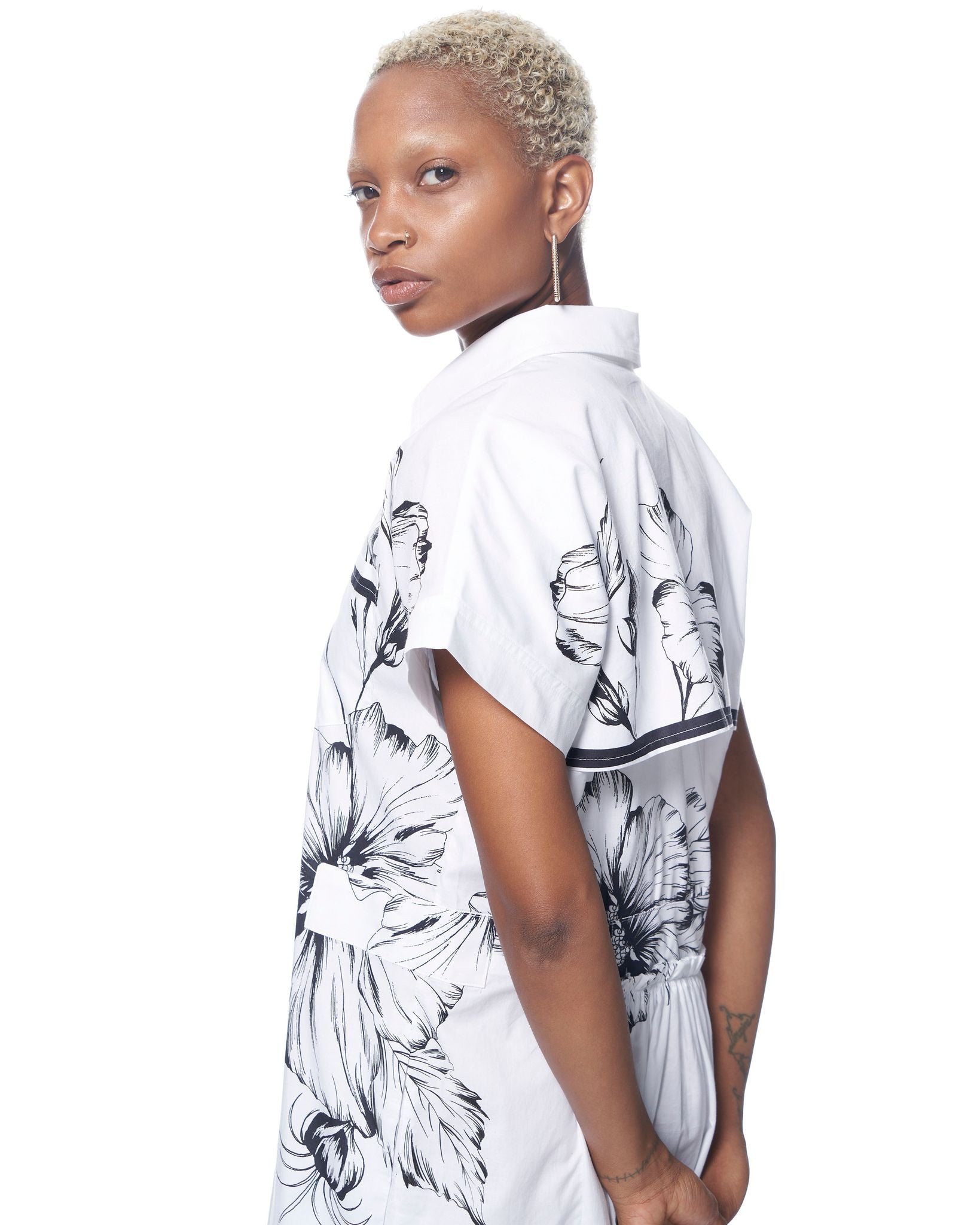 SS Riley Dress | Ink Florals
