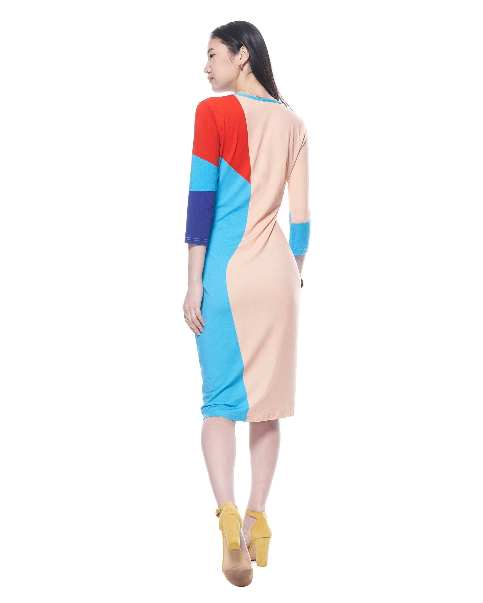 Gisella Dress | Blue Cut Paper